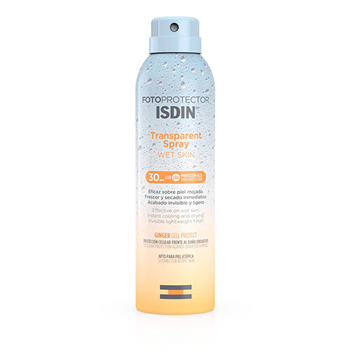 Fotoprotector ISDIN Transparente Spray Wet Skin SPF30 250ml