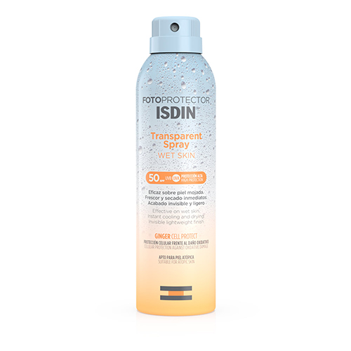 Fotoprotector ISDIN Transparente Spray Wet Skin SPF50 250ml